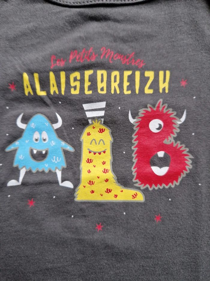 T-shirt A l'aise Breizh 12mois - photo numéro 3