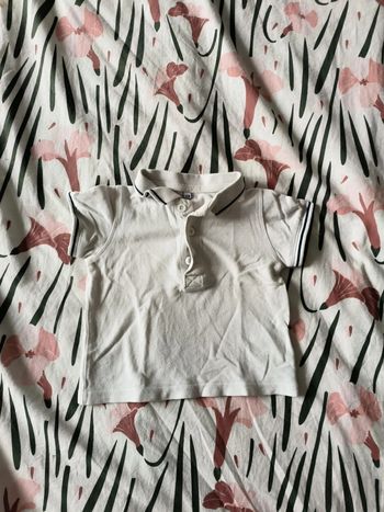 Polo manches courtes blanc