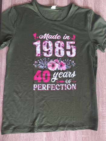 Tee shirt 1985 / 40 ans