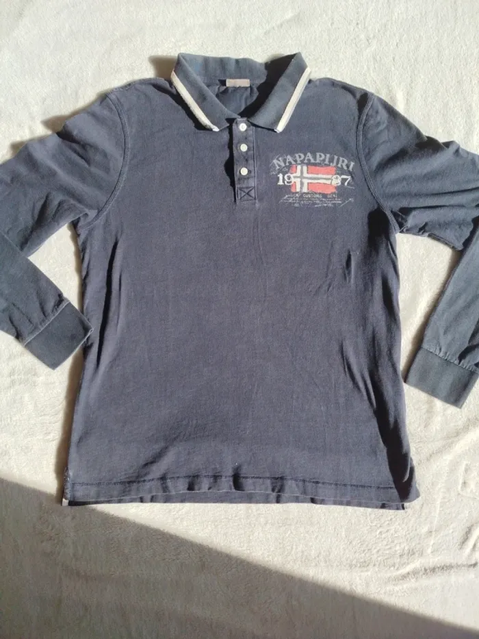 Polo manches longues vintage Napapijri taille XL - photo numéro 4