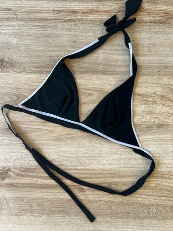 Haut maillot de bain triangle noir