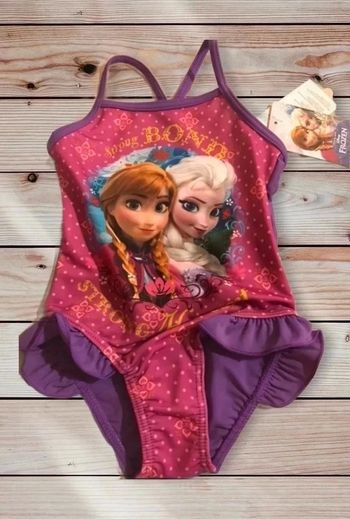 Maillot de bain reine des neiges 2 ans
