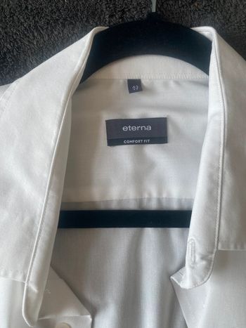 Chemise blanche manches courtes Eterna