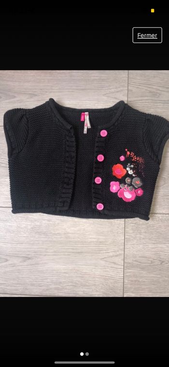 Gilet/Boléro noir 6 ans