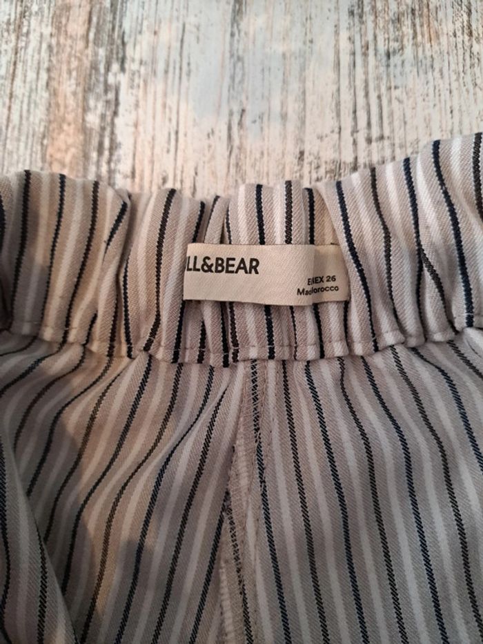 Short à rayures & poches et ceinture nouée - photo numéro 3