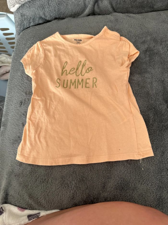 T’es shirt bebe fille 18 mois