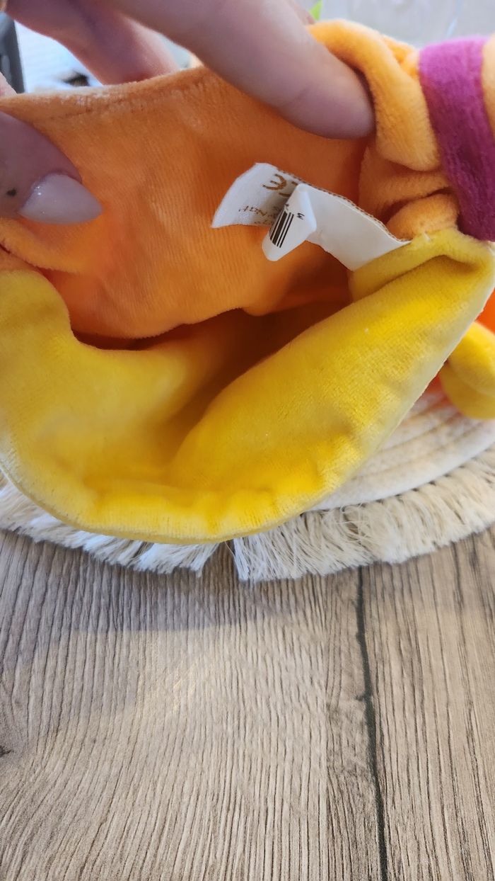 Doudou Girafe Marionette Baby Nat Orange - photo numéro 10