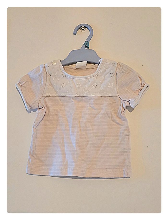 T shirt manche courte H&M 3 mois - photo numéro 2