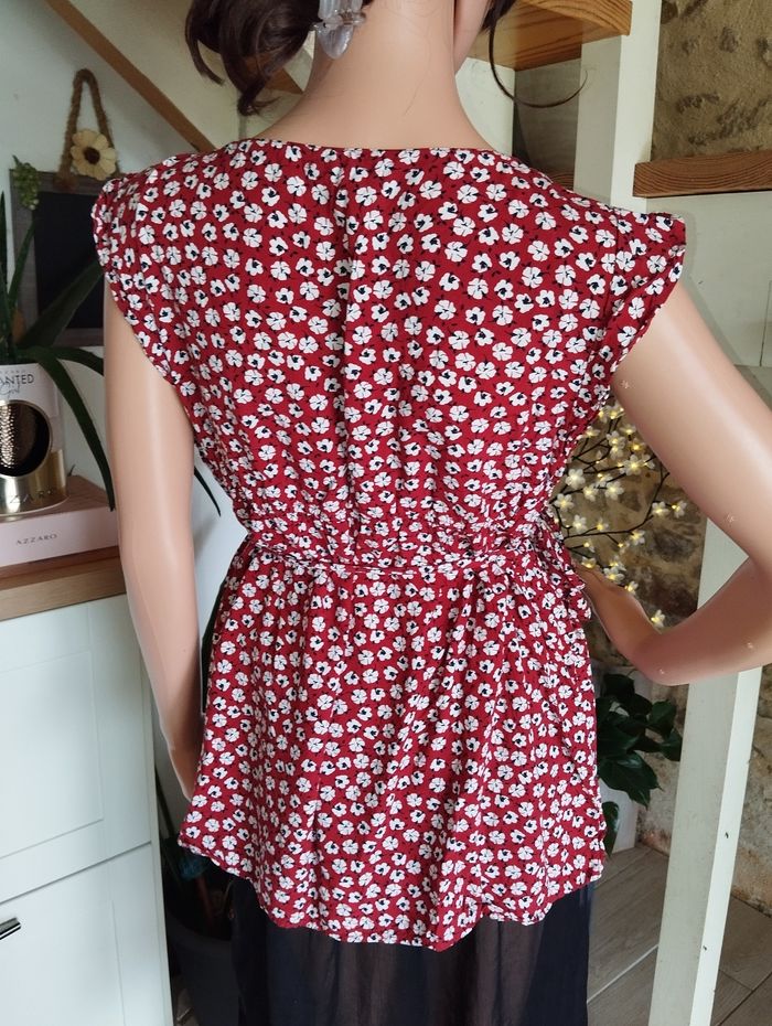 Blouse motifs fleurs - photo numéro 4