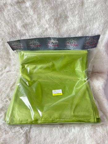 Lot 10 housses de chaise avec noeud vert anis 50 x 95 cm