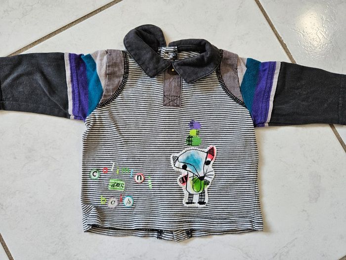 Polo ml garçon Catimini 3 mois BBG - photo numéro 2