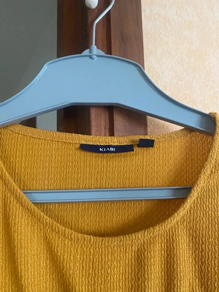 💛 Blouse femme jaune moutarde – Kiabi – Taille 38 – Très bon état 🌼 - photo numéro 5