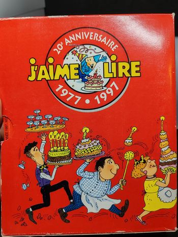 Coffret vintage j'aime lire anniversaire avec 7 livres