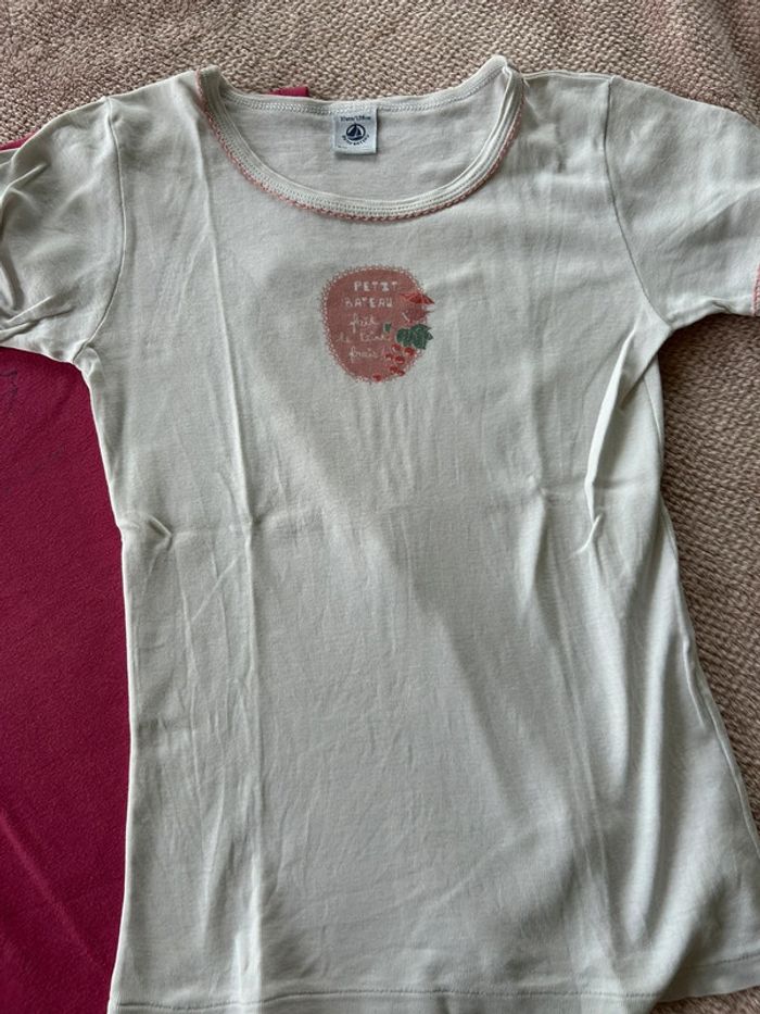 2 t-shirt Petit Bateau 10 ans - photo numéro 5