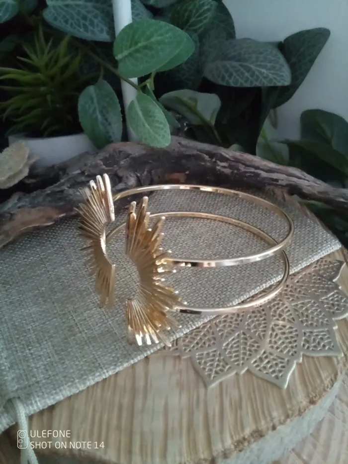 Bracelet de bras soleil doré - photo numéro 3
