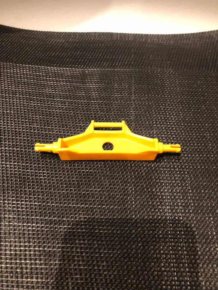 Playmobil essieu avant fixation attelage jaune pour chariot carriole 3117 - photo numéro 2