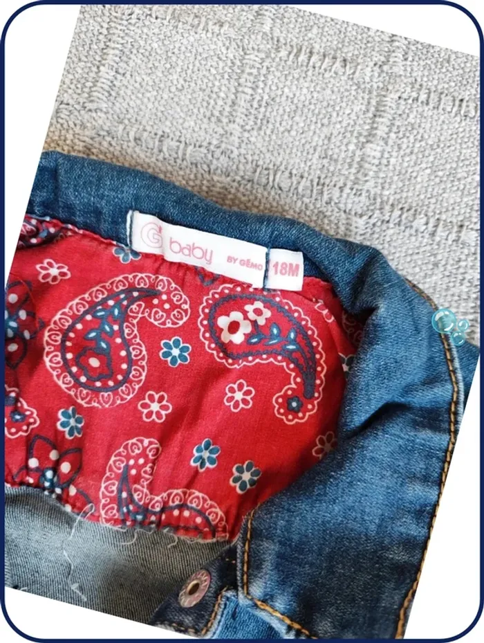 Veste en jeans fille - photo numéro 2