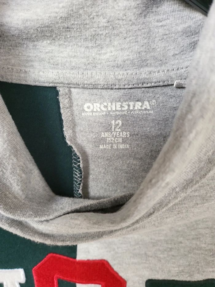 T-shirt manches longues garçon 12 ans orchestra très bon état - photo numéro 4