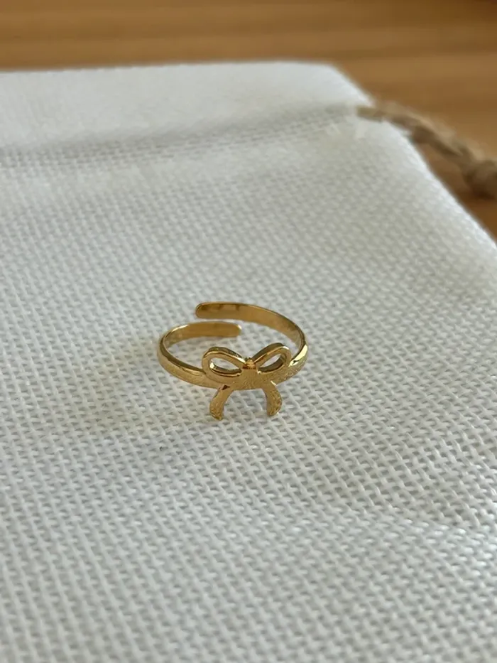 Bague noeud en acier inoxydable style vintage - photo numéro 4