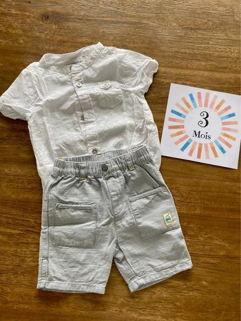 Ensemble été garçons 3 mois