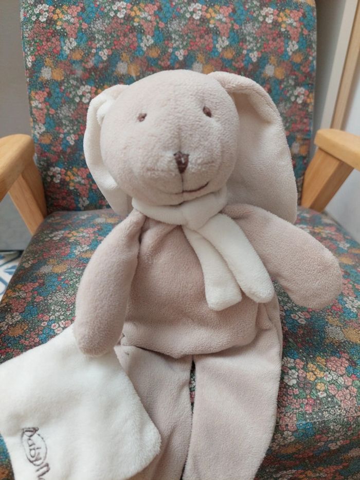 #3 peluche doudou lapin layette Baby Nat' - photo numéro 5