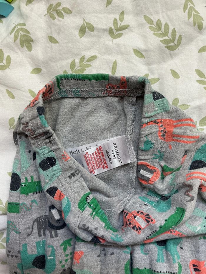 pyjama 2 pièces en coton gris et marine 18/24 mois primark - photo numéro 6