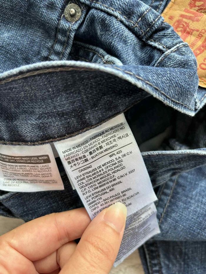 Jean Levi’s 514 homme M/40 L30 droit regular straight relaxed 100% coton bleu Mexique - photo numéro 8