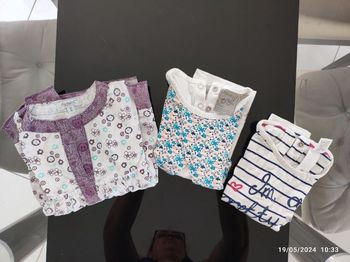 3 t-shirt manches courtes 18 mois
