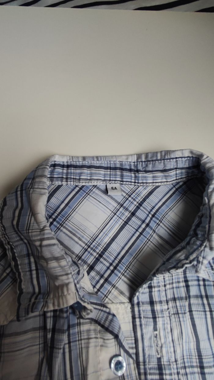 Lot chemise à carreaux bleu - photo numéro 3