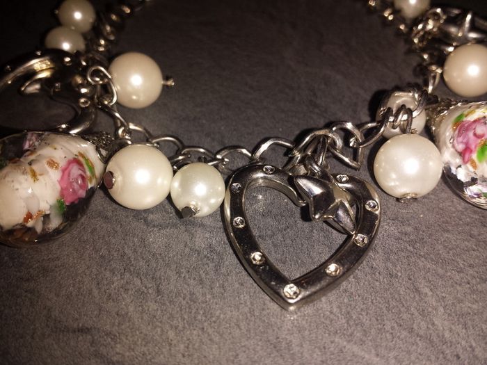 Bracelet avec Coeur, Perles, Diamants Camaieu. - photo numéro 2