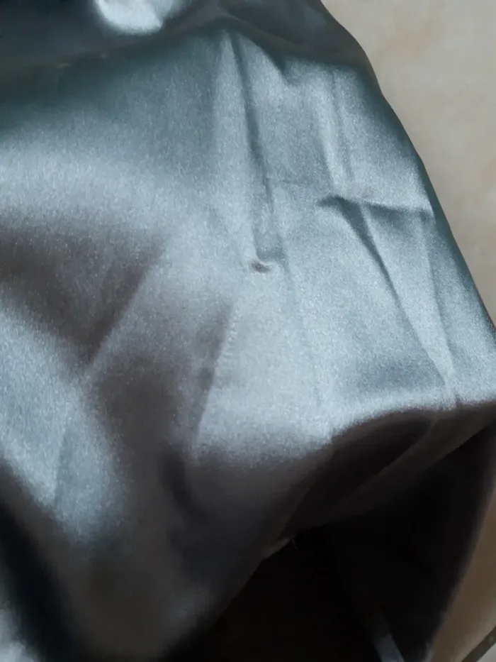 Robe de soirée bustier gris argenté - photo numéro 4