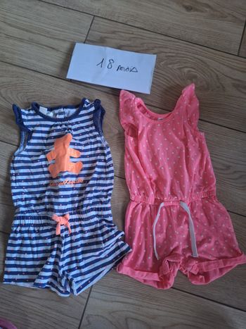 Lot 2 robes 18 mois fille 