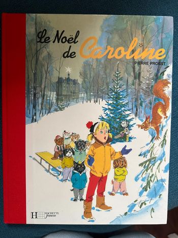 Le Noël de Caroline édition rare reliure rouge livre bd album vintage