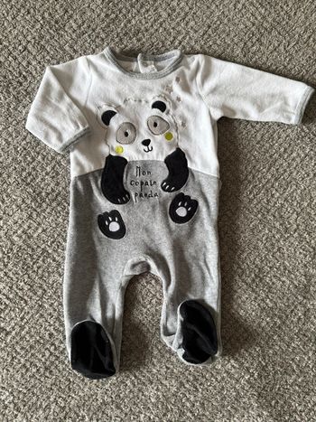 Pyjamas une pièce panda (3mois)