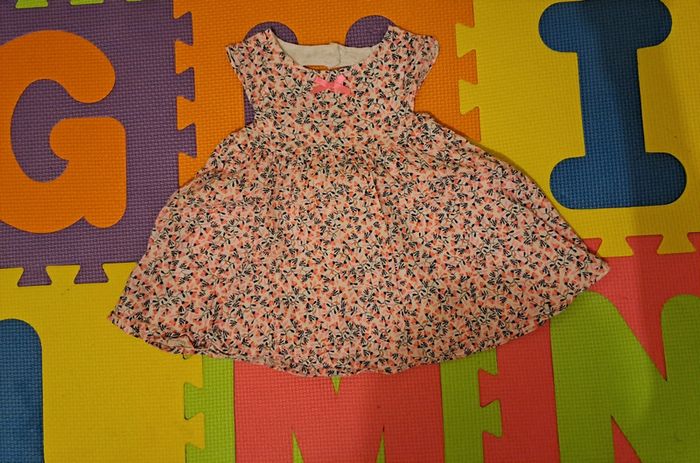 Robe fleurie rose, orchestra, taille 6 mois (67 cm)