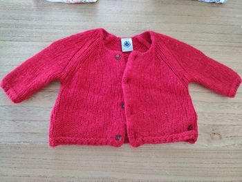 Gilet petit bateau rouge 