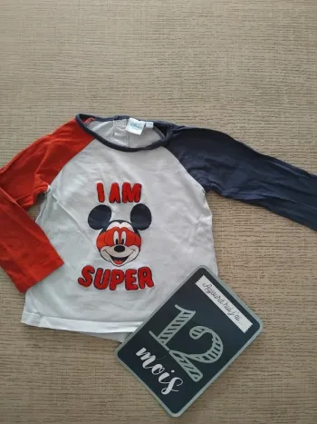 Haut manches longues 12 mois / 80 cm