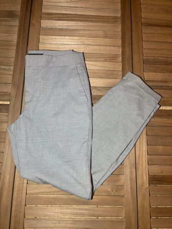 Pantalon droit gris clair Zara Basic taille S
