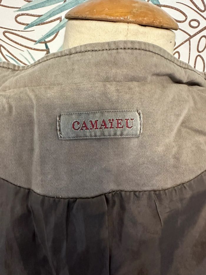 Caban officier court kaki Camaïeu t36 - photo numéro 6