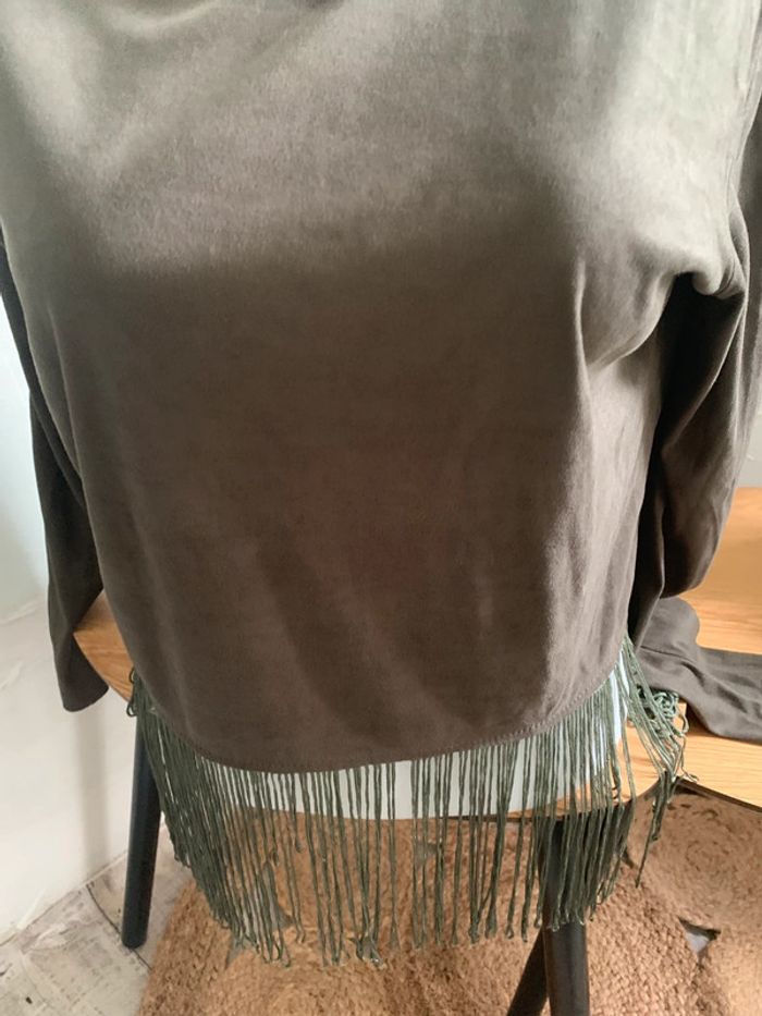 Tee-shirts kaki manches longues taille S-M - photo numéro 2