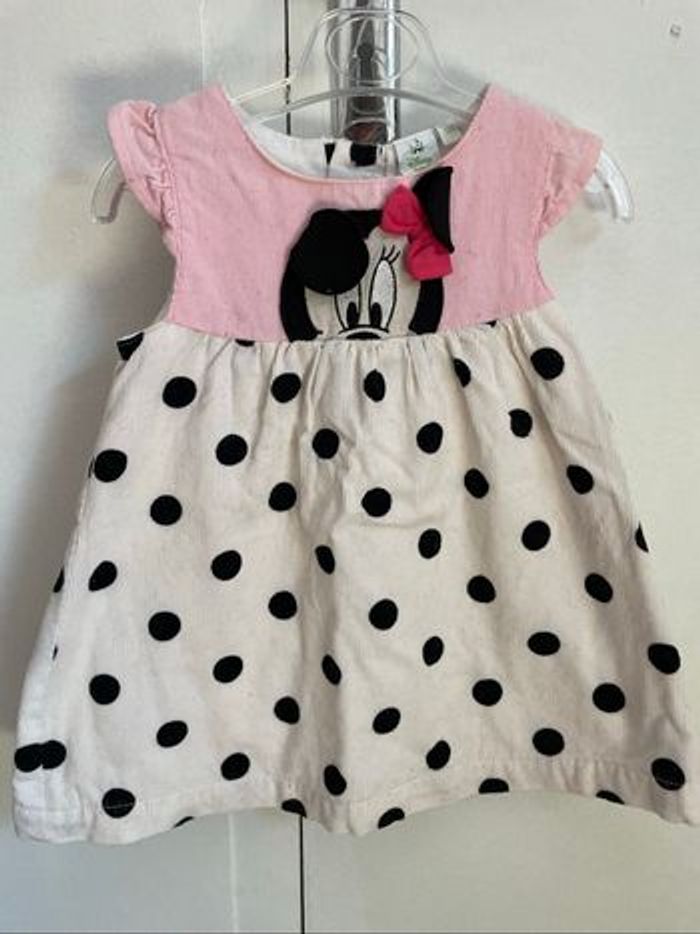 Robe bébé velours côtelé Minnie - photo numéro 3