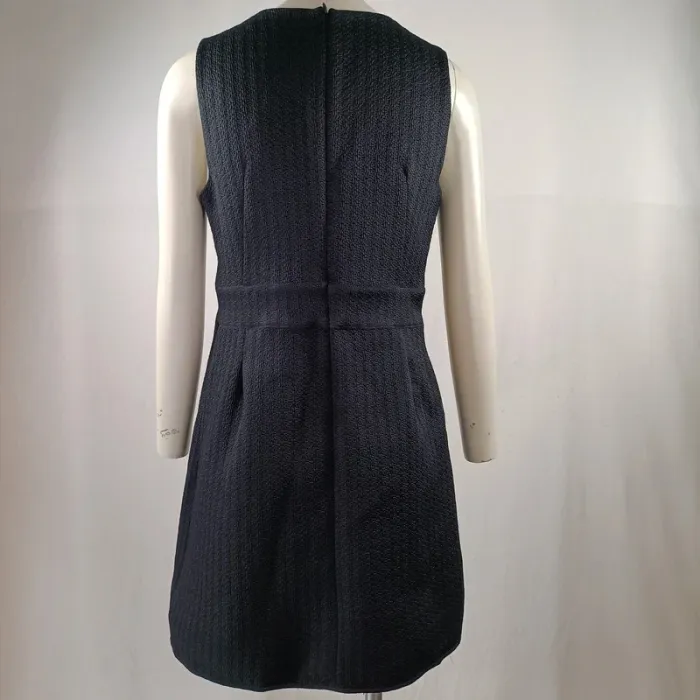 Robe noire Comptoir des Cotonniers texturée taille 38 A077 - photo numéro 3
