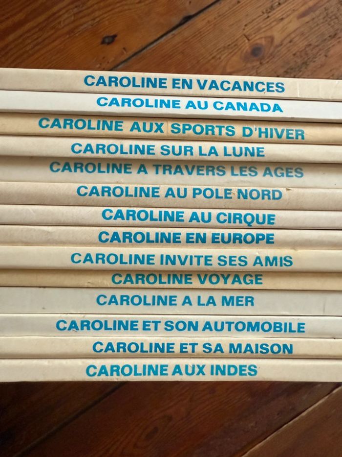 BE - Lot de 14 livres Caroline bd Grands albums Hachette anciens vintage blanc - photo numéro 6