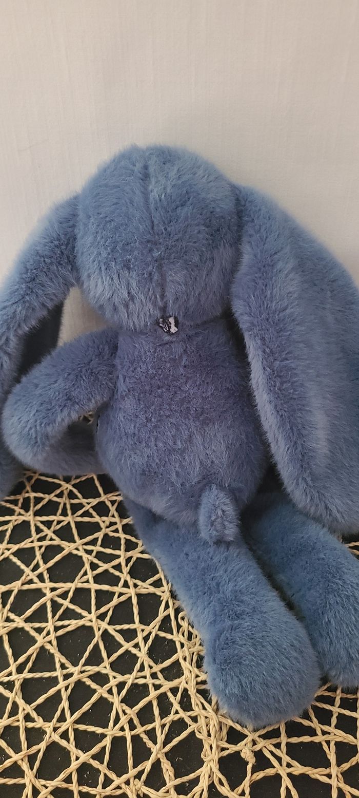 doudou lapin bleu - photo numéro 2