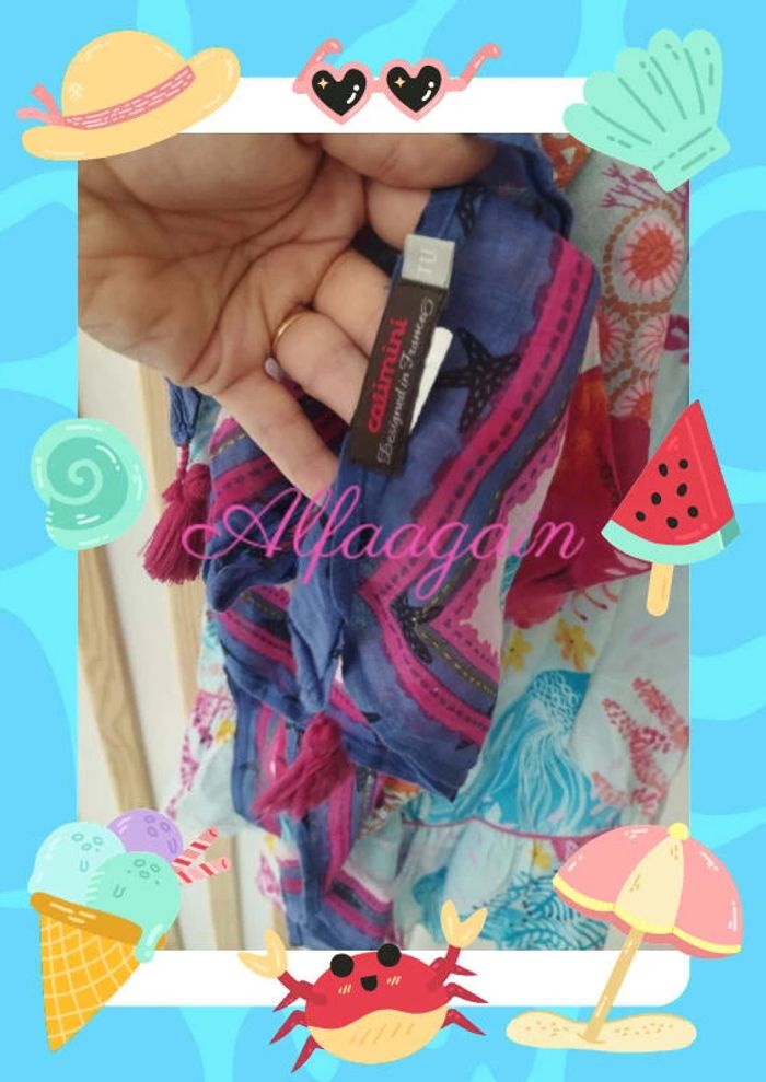 Ensemble robe foulard catimini monde marin 3ans - photo numéro 10