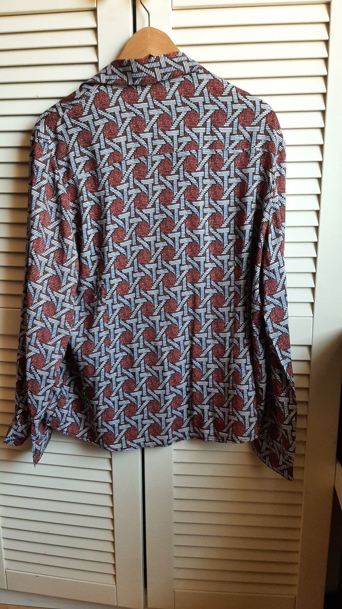 Chemisier  vintage à motifs géométriques. - photo numéro 2
