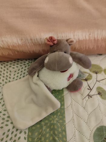 Doudou hippo rose baby nat'