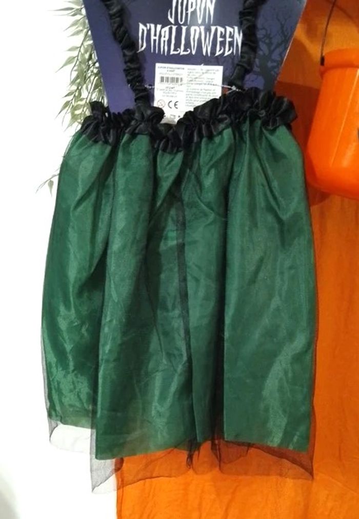 jupon à bretelles / serre-tête chapeau de sorcière ( mesure dans l'annonce) neuf - photo numéro 6