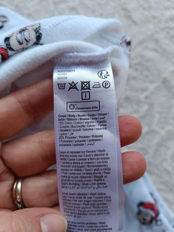 Pyjama velours 2 pièces Garçon 18 mois Mickey père noël Disney - photo numéro 7