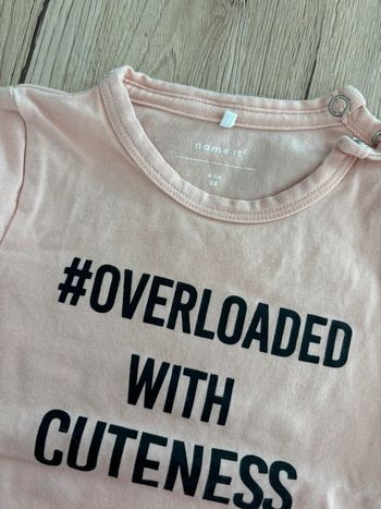 T-shirt bébé fille 6mois Name it